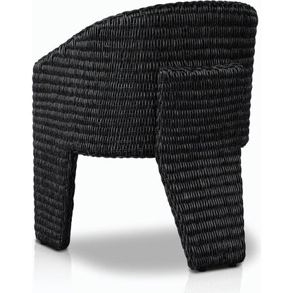 Fae Outdoor Dining Chair by Four Hands in stinson white. Made from 100% olefin, 100% polyethylene in a modern style.