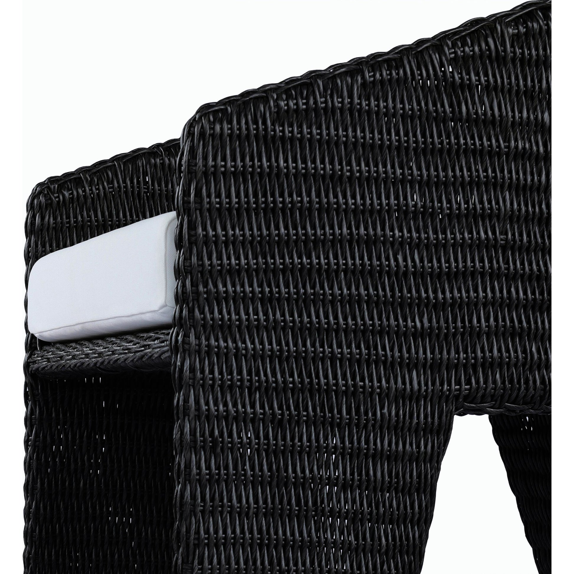 Fae Outdoor Dining Chair by Four Hands in stinson white. Made from 100% olefin, 100% polyethylene in a modern style.