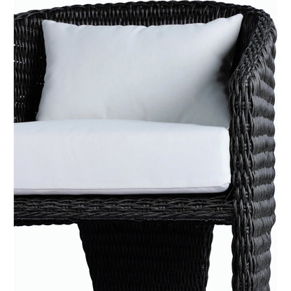 Fae Outdoor Dining Chair by Four Hands in stinson white. Made from 100% olefin, 100% polyethylene in a modern style.