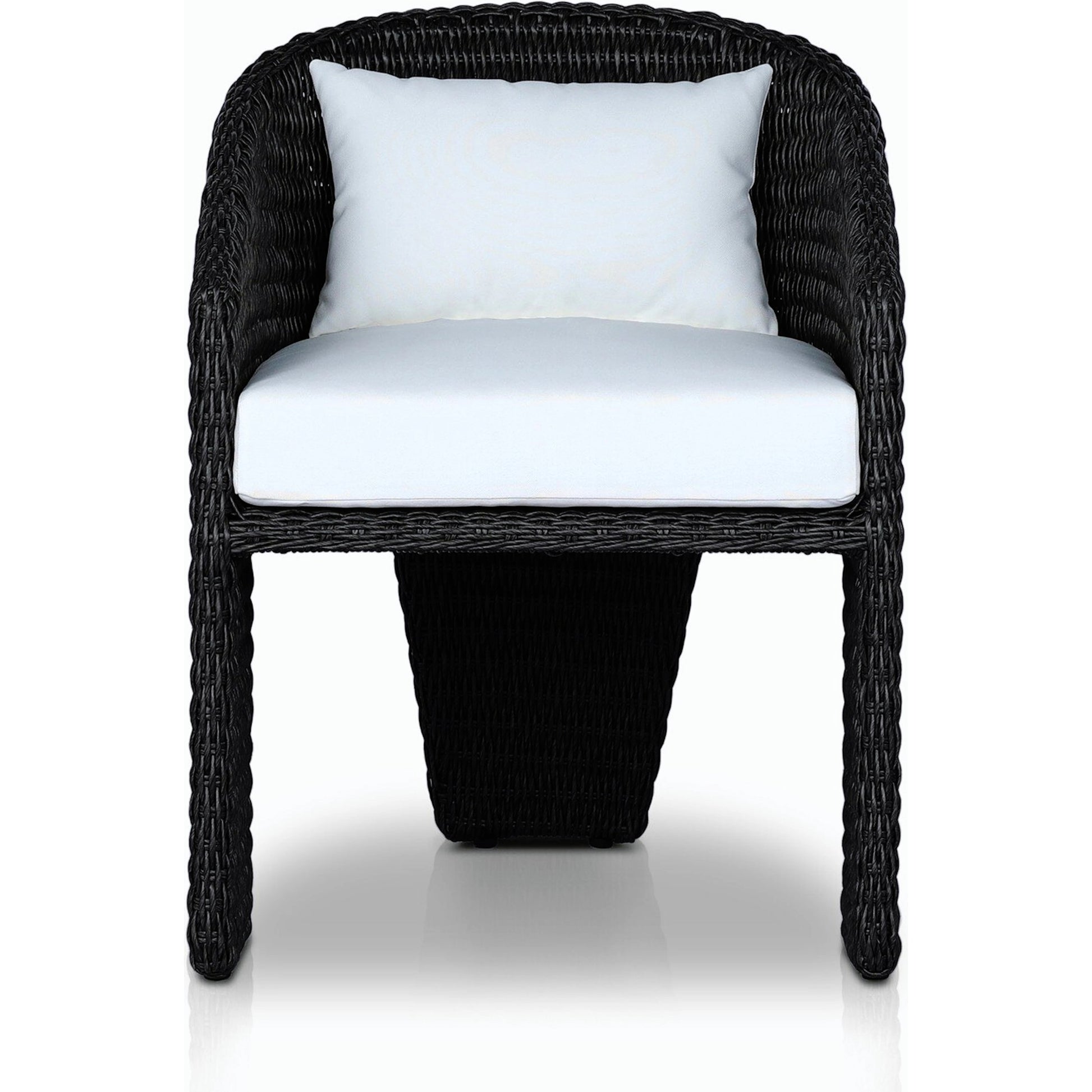 Fae Outdoor Dining Chair by Four Hands in stinson white. Made from 100% olefin, 100% polyethylene in a modern style.