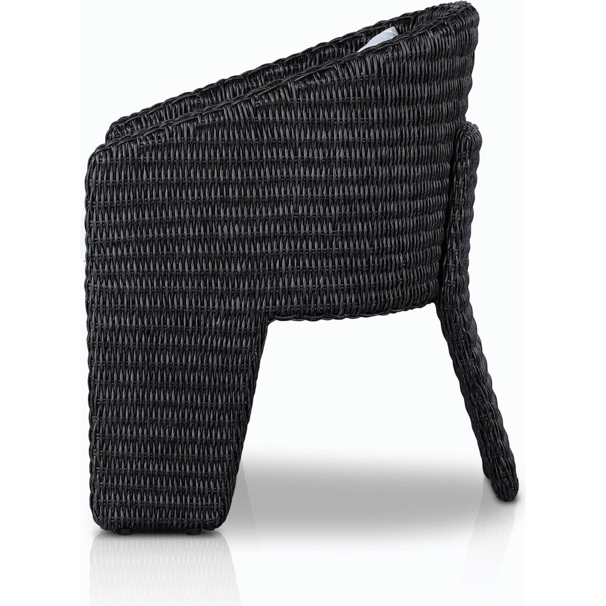 Fae Outdoor Dining Chair by Four Hands in stinson white. Made from 100% olefin, 100% polyethylene in a modern style.