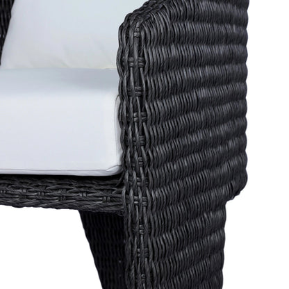 Fae Outdoor Dining Chair by Four Hands in stinson white. Made from 100% olefin, 100% polyethylene in a modern style.