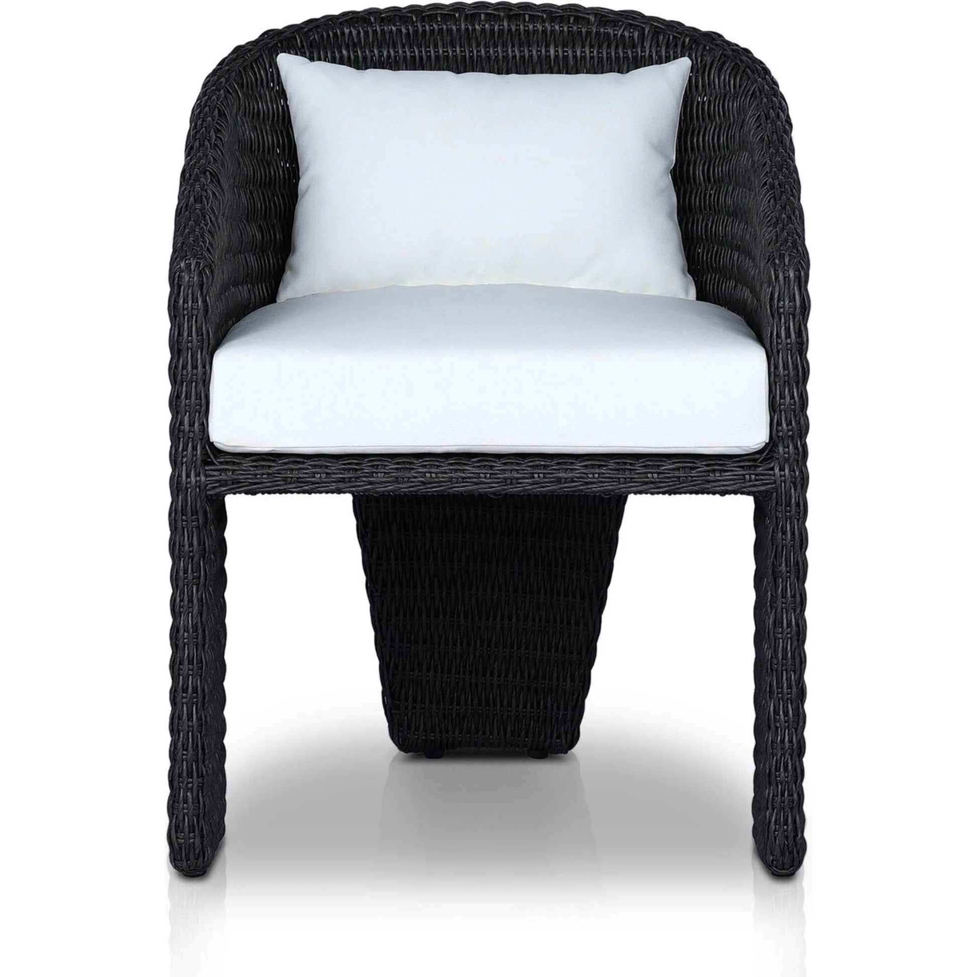 Fae Outdoor Dining Chair by Four Hands in stinson white. Made from 100% olefin, 100% polyethylene in a modern style.