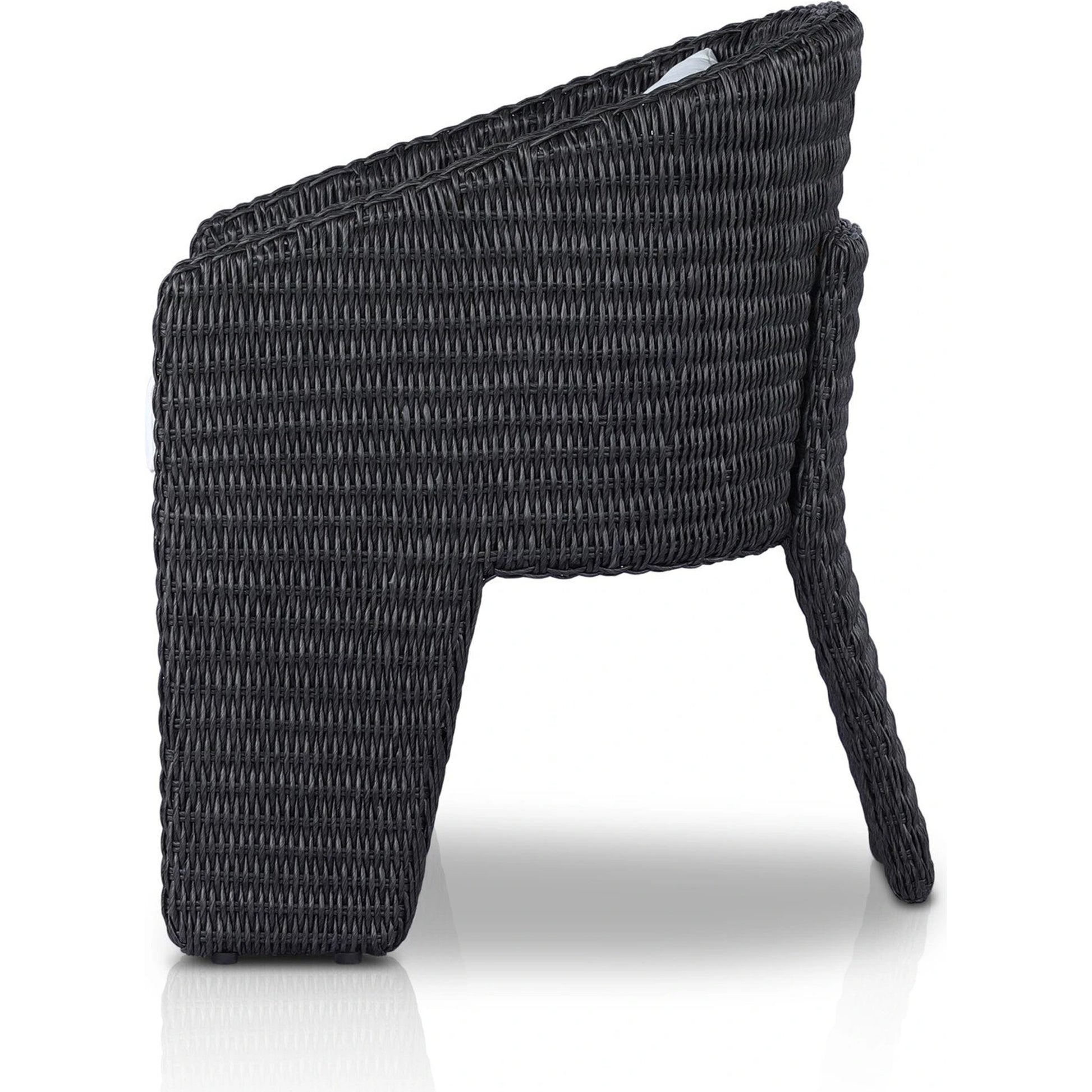 Fae Outdoor Dining Chair by Four Hands in stinson white. Made from 100% olefin, 100% polyethylene in a modern style.