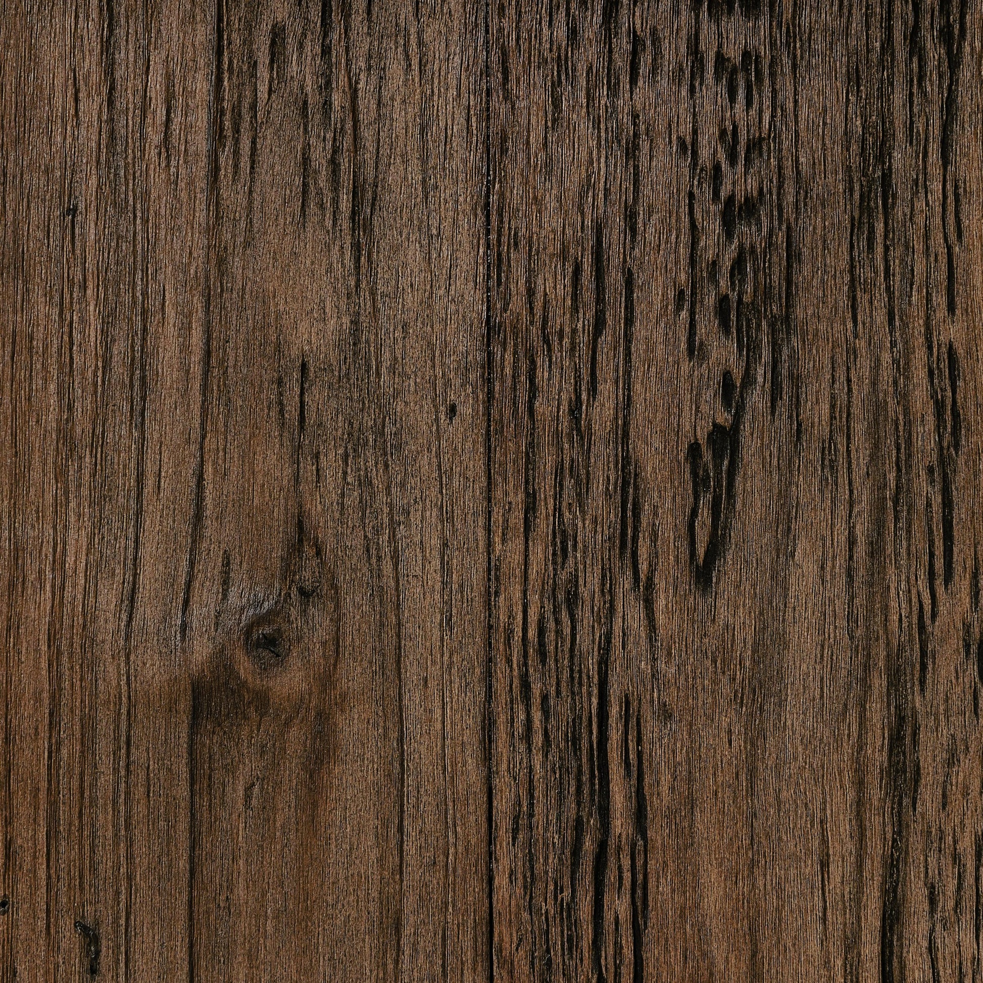 Atlas Console Table by Four Hands in smoked alder. Made from resawn alder, engineered hardwood in a modern style.