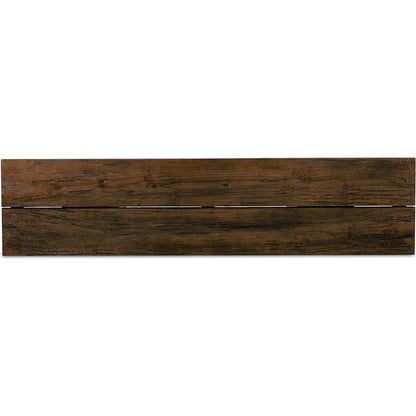 Atlas Console Table by Four Hands in smoked alder. Made from resawn alder, engineered hardwood in a modern style.