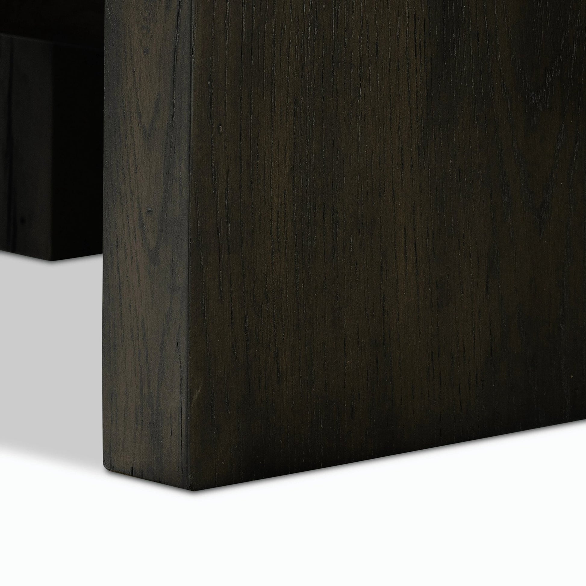 Isaac End Table by Four Hands. Made from thick oak veneer, solid oak in a modern style.