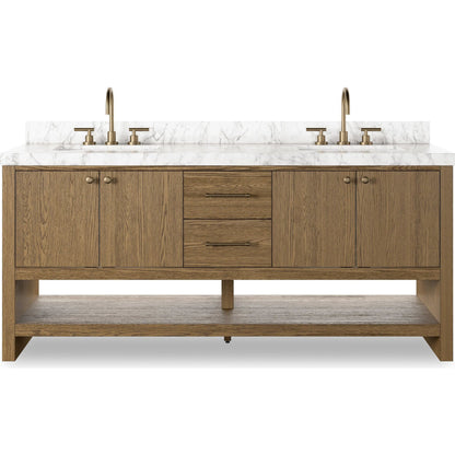 Anthem Double Vanity by Four Hands. Made from thick oak veneer, solid marble in a unique style.