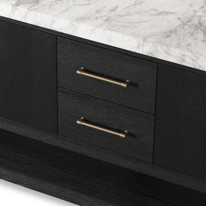 Anthem Double Vanity by Four Hands. Made from thick oak veneer, solid marble in a unique style.