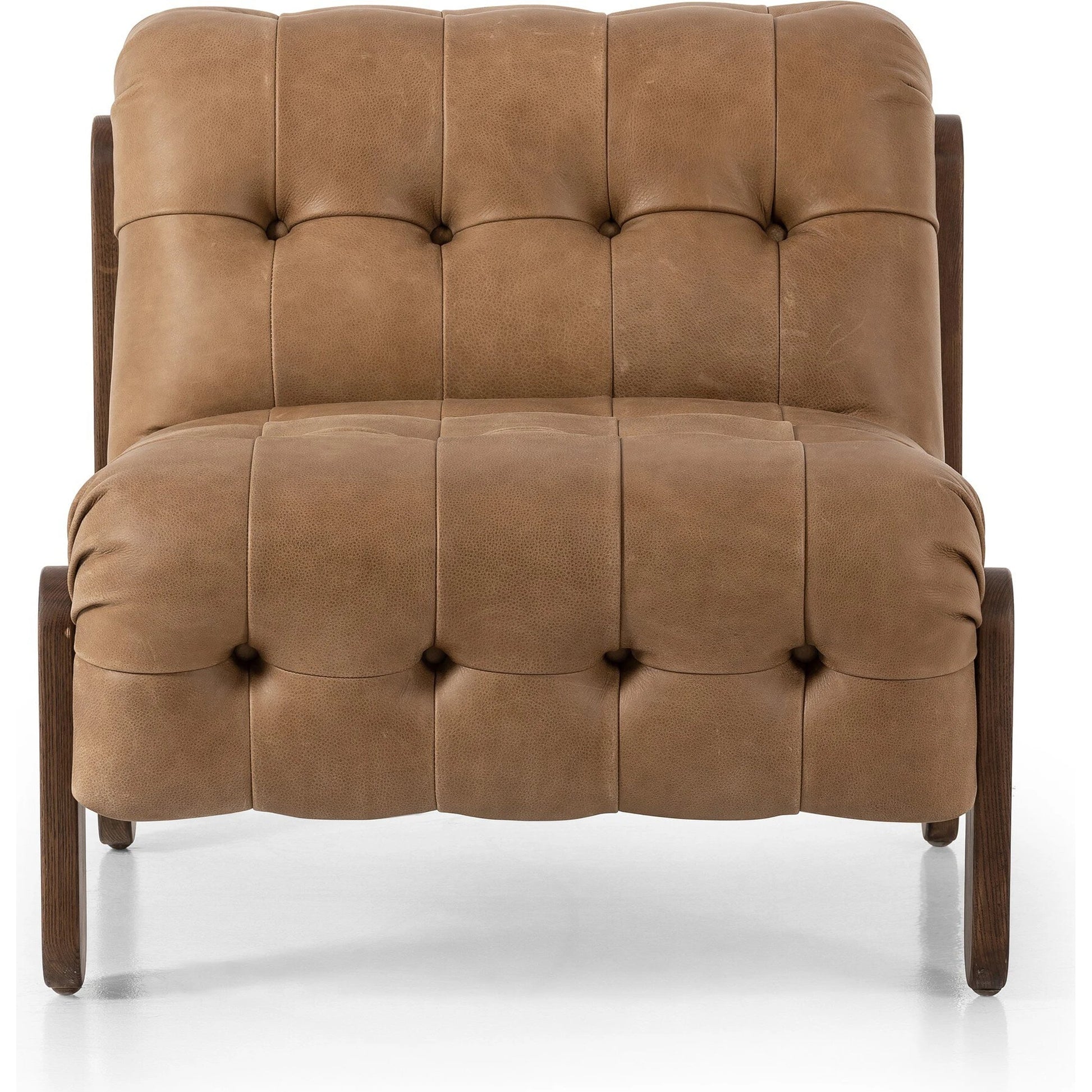 Jeremiah Chair by Four Hands in palermo drift and terra brown ash. Made from top grain leather, solid ash, 100% polyester in a modern style.