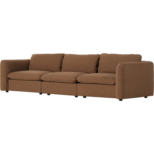 Ingel 3-Piece Sectional by Four Hands. Made from 39% linen, 35% cotton, 26% polyester, poplar plywood, 100% polyester in a modern style.