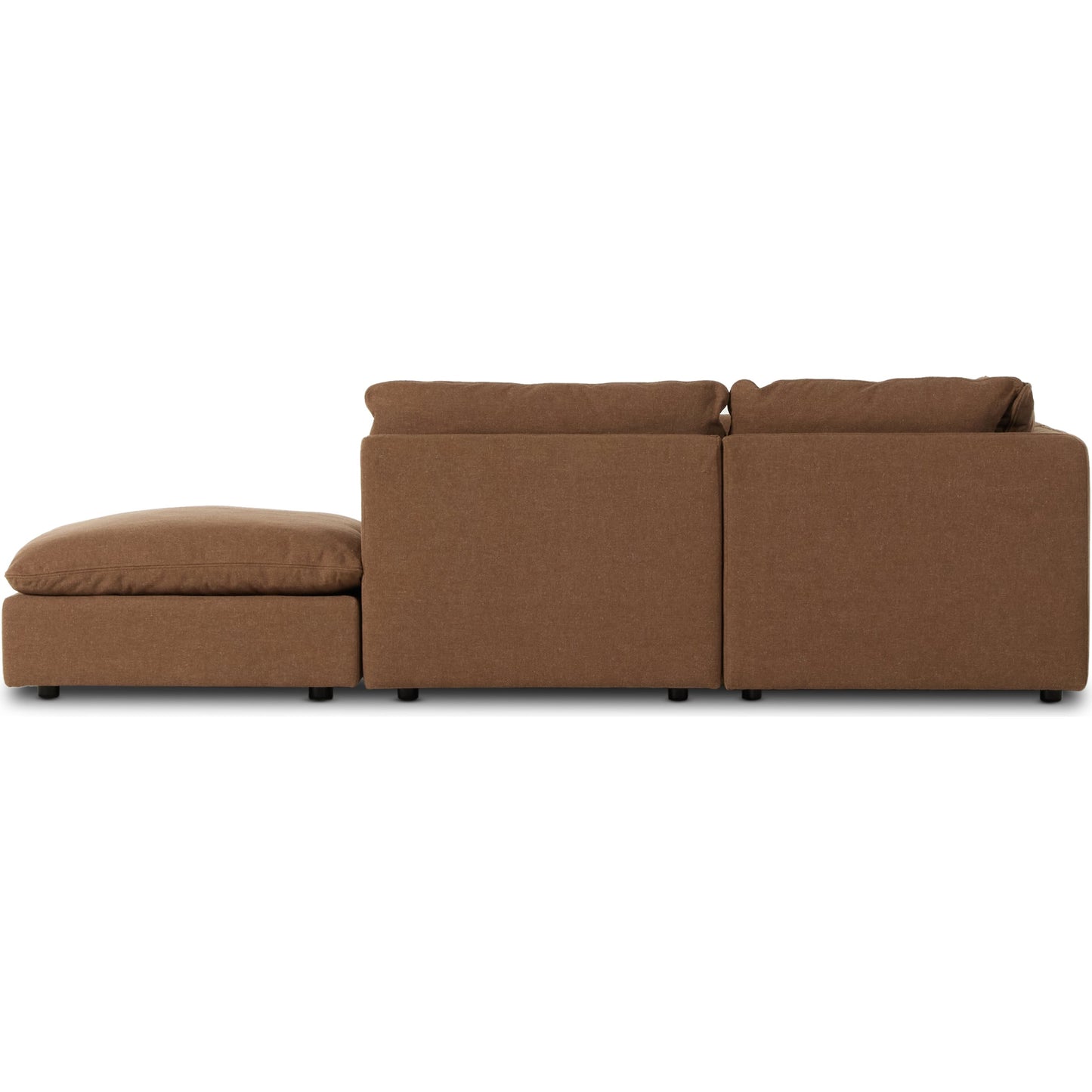 003 SI-2074379 | Additional Silo | Ingel 4-Piece Sectional with Ottoman by Four Hands in antwerp cafe. Made from 39% linen, 35% cotton, 26% polyester, poplar plywood, 100% polyester in a modern style.
