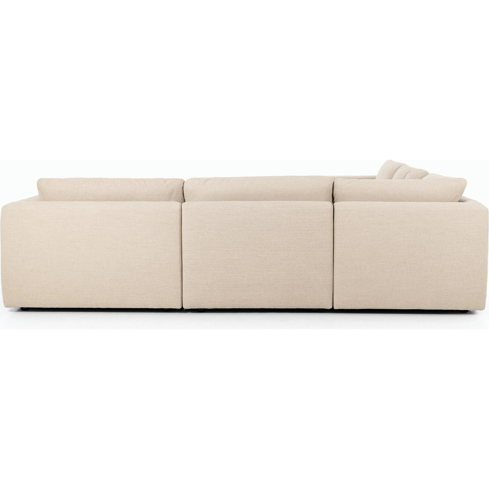 Ingel 5-Piece Sectional by Four Hands. Made from 39% linen, 35% cotton, 26% polyester, poplar plywood, 100% polyester in a modern style.