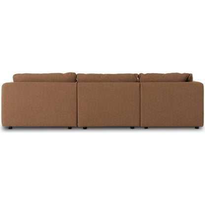 Ingel 5-Piece Sectional by Four Hands. Made from 39% linen, 35% cotton, 26% polyester, poplar plywood, 100% polyester in a modern style.