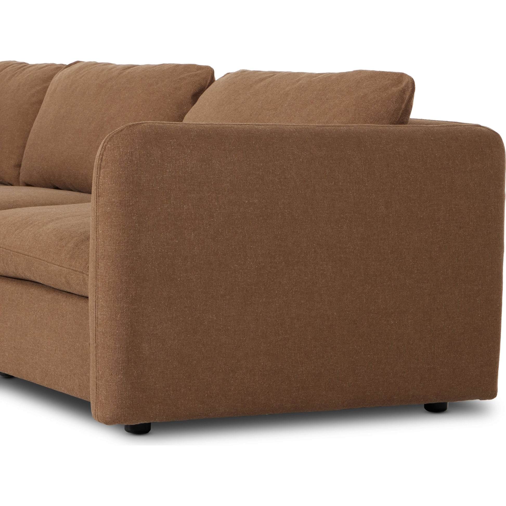 Ingel 5-Piece Sectional by Four Hands. Made from 39% linen, 35% cotton, 26% polyester, poplar plywood, 100% polyester in a modern style.