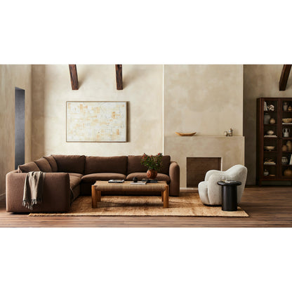 Ingel 5-Piece Sectional by Four Hands. Made from 39% linen, 35% cotton, 26% polyester, poplar plywood, 100% polyester in a modern style.