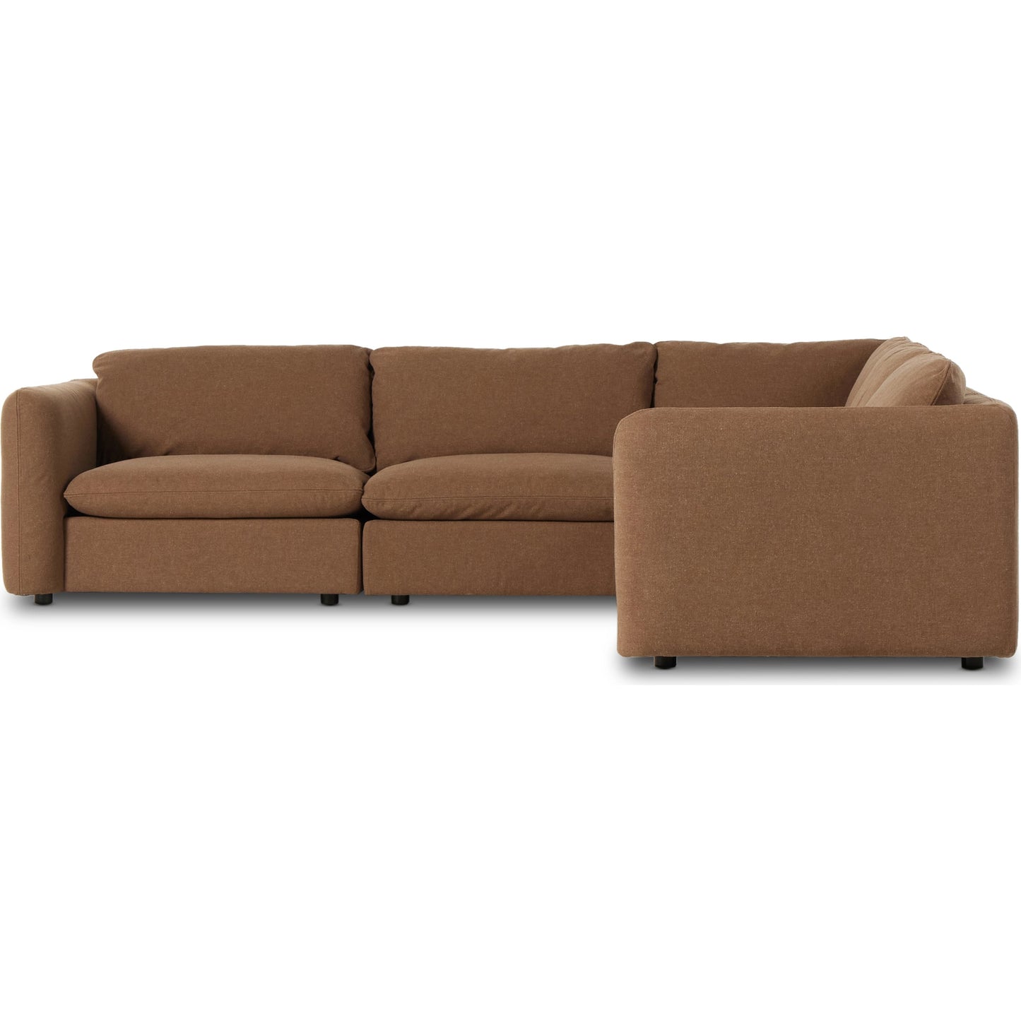 002 SI-2074381 | Additional Silo | Ingel 5-Piece Sectional by Four Hands. Made from 39% linen, 35% cotton, 26% polyester, poplar plywood, 100% polyester in a modern style.