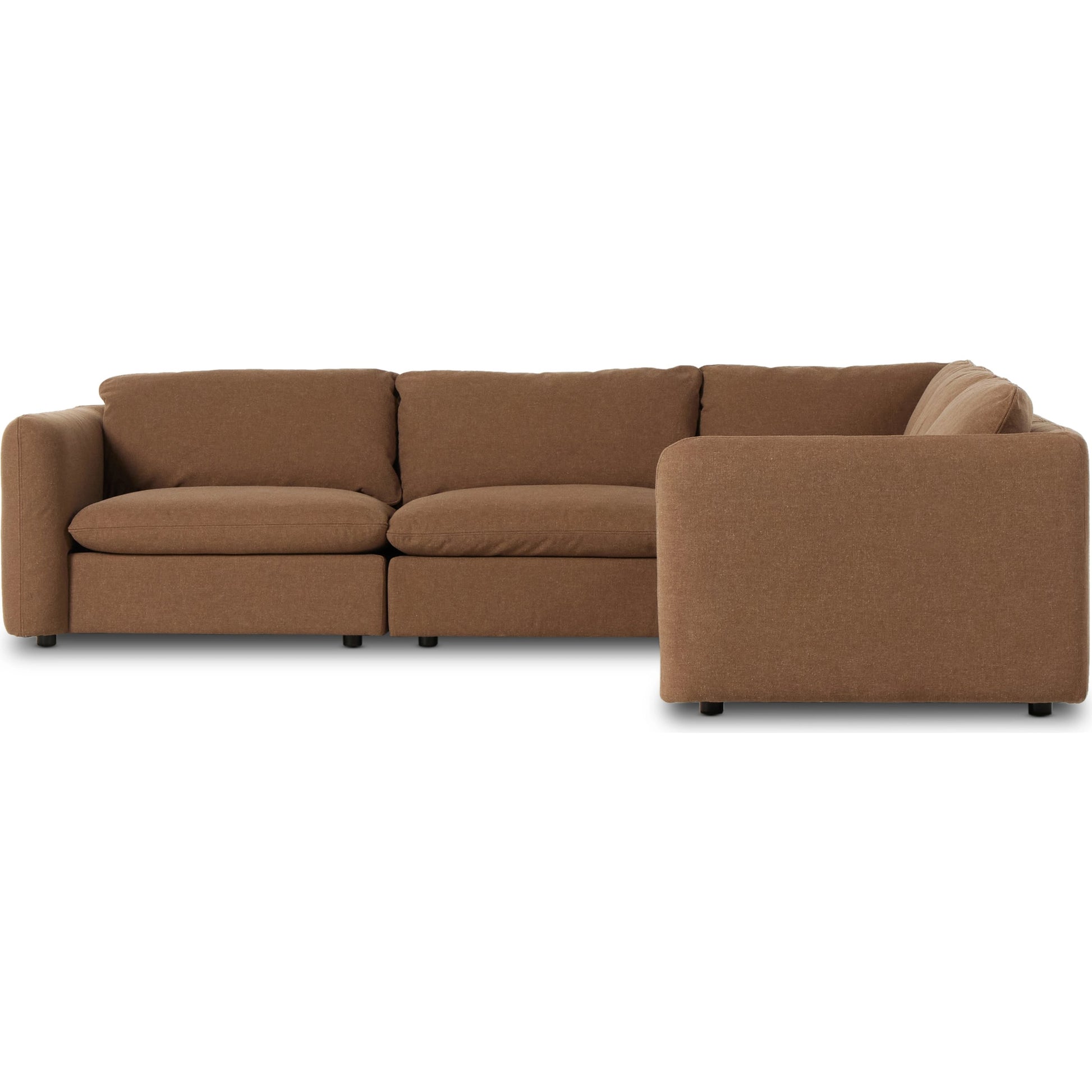 Ingel 5-Piece Sectional by Four Hands. Made from 39% linen, 35% cotton, 26% polyester, poplar plywood, 100% polyester in a modern style.