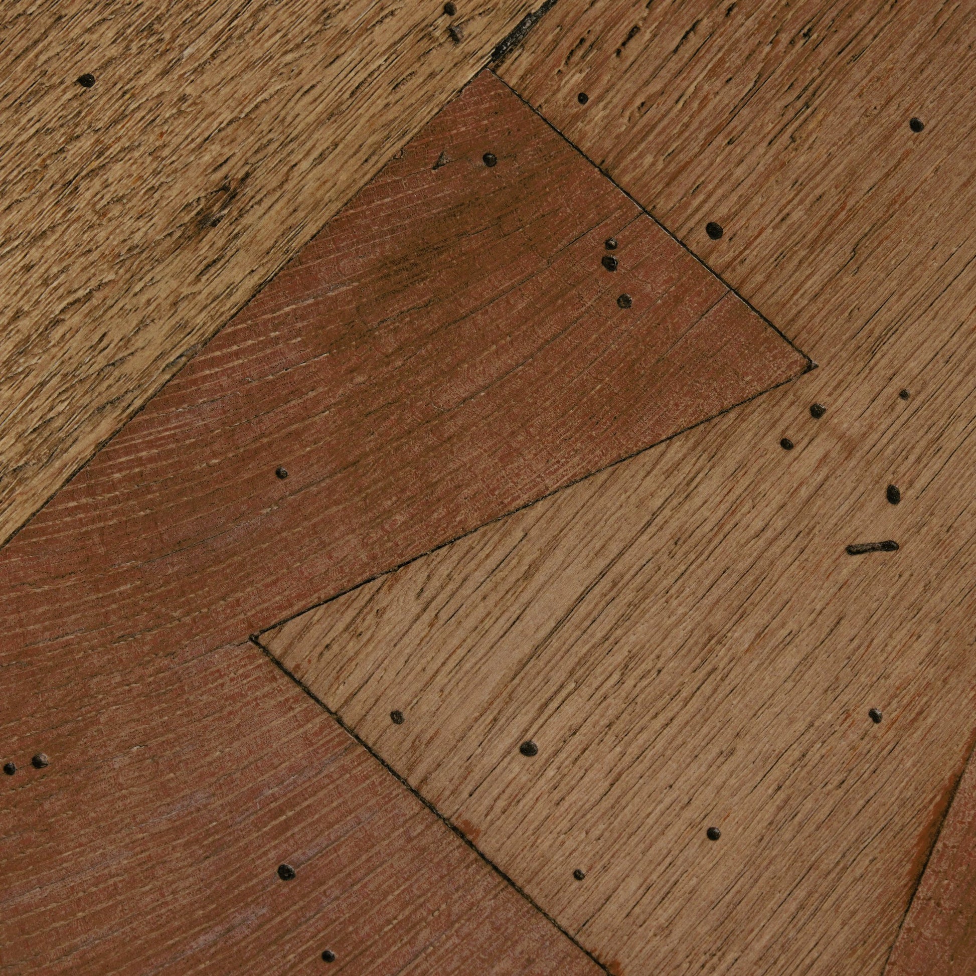 Abaso Small Square Coffee Table by Four Hands in ebony rustic wormwood oak. Made from thick oak veneer, engineered hardwood in a modern style.