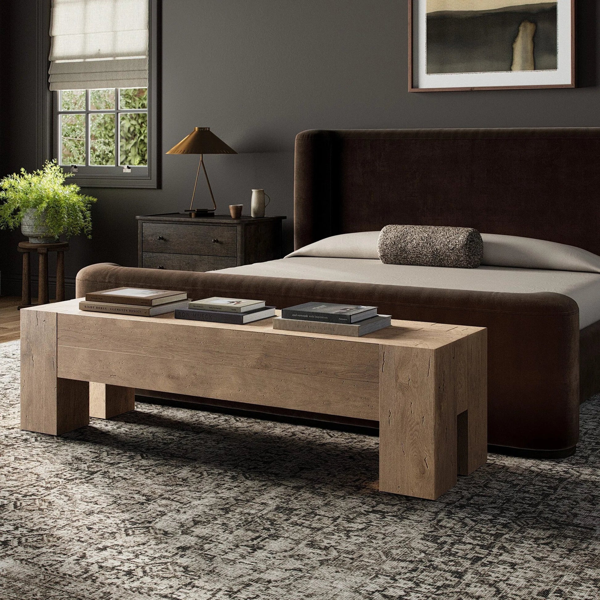 Abaso Accent Bench by Four Hands. Made from unique in a modern style.