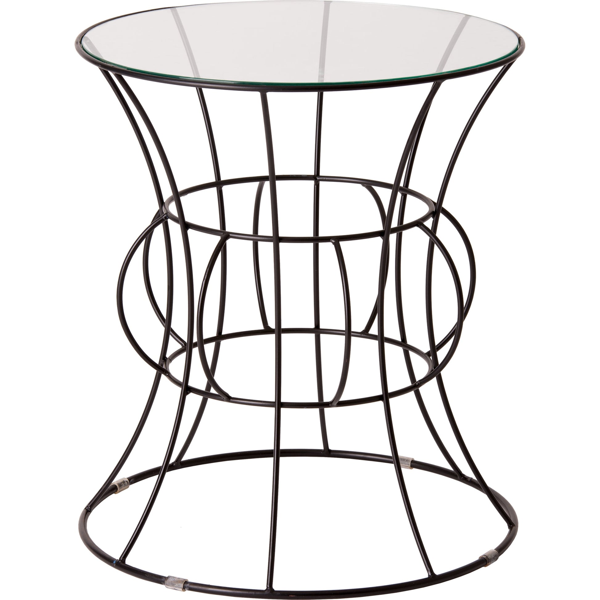 Belle Round Glass Top Table by Emissary. Made from unique in a modern style.