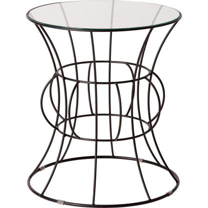 Belle Round Glass Top Table by Emissary. Made from unique in a modern style.