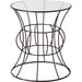 Belle Round Glass Top Table by Emissary. Made from unique in a modern style.