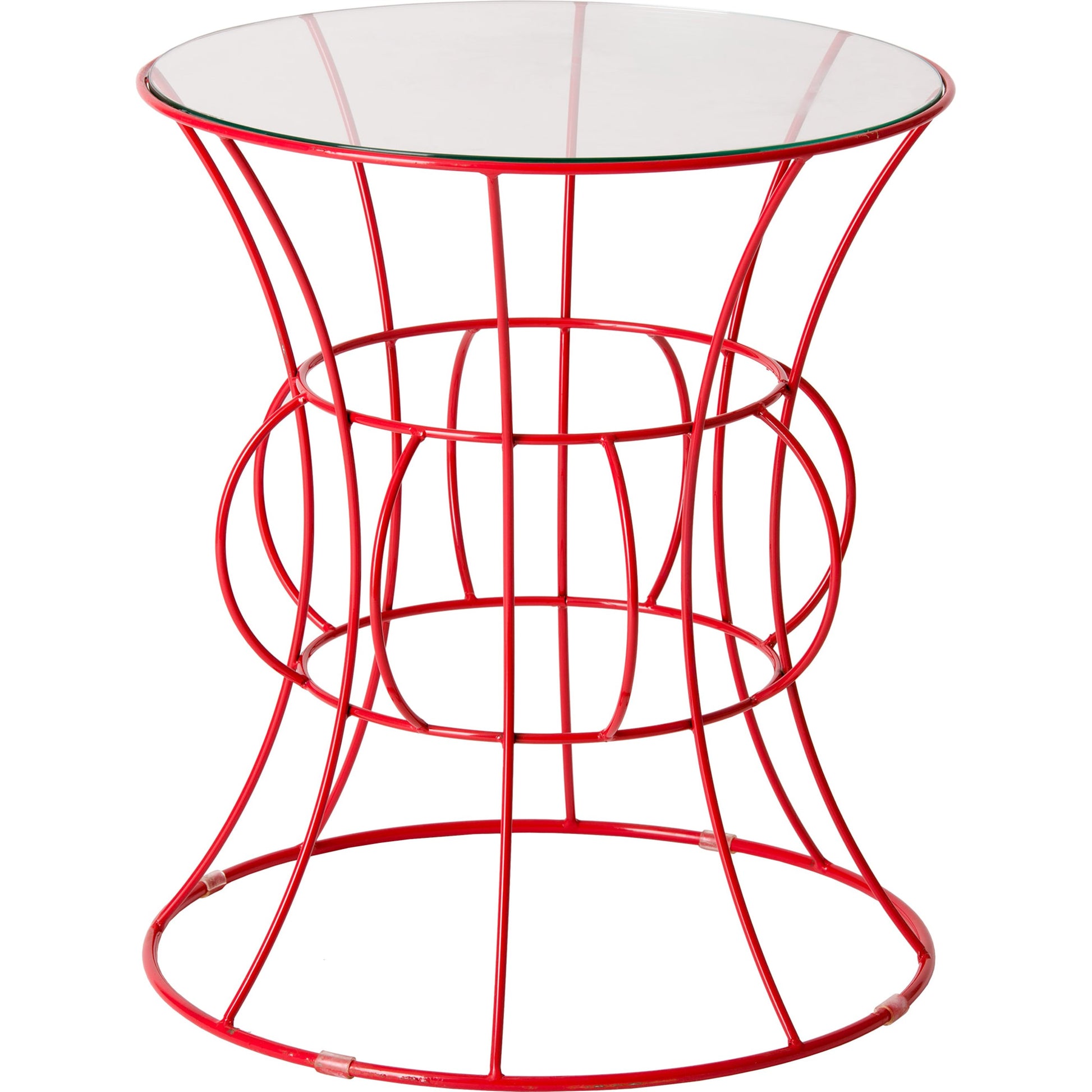 Belle Round Glass Top Table by Emissary. Made from unique in a modern style.