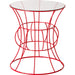 Belle Round Glass Top Table by Emissary. Made from unique in a modern style.