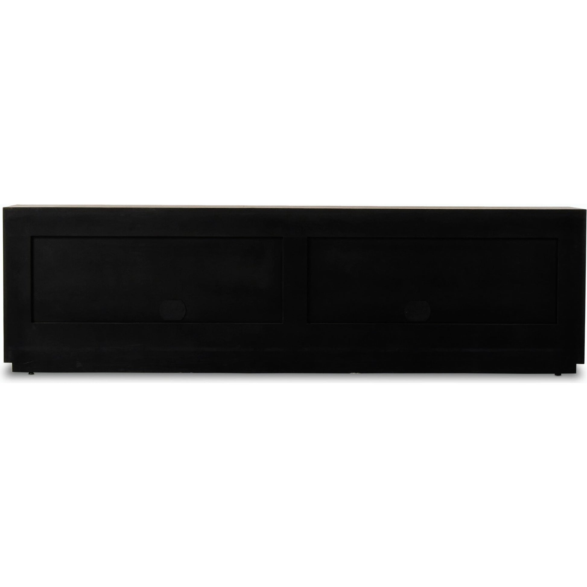 Abaso Media Console by Four Hands. Made from thick oak veneer in a modern style.
