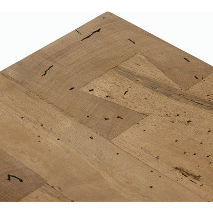 Abaso Media Console by Four Hands. Made from thick oak veneer in a modern style.