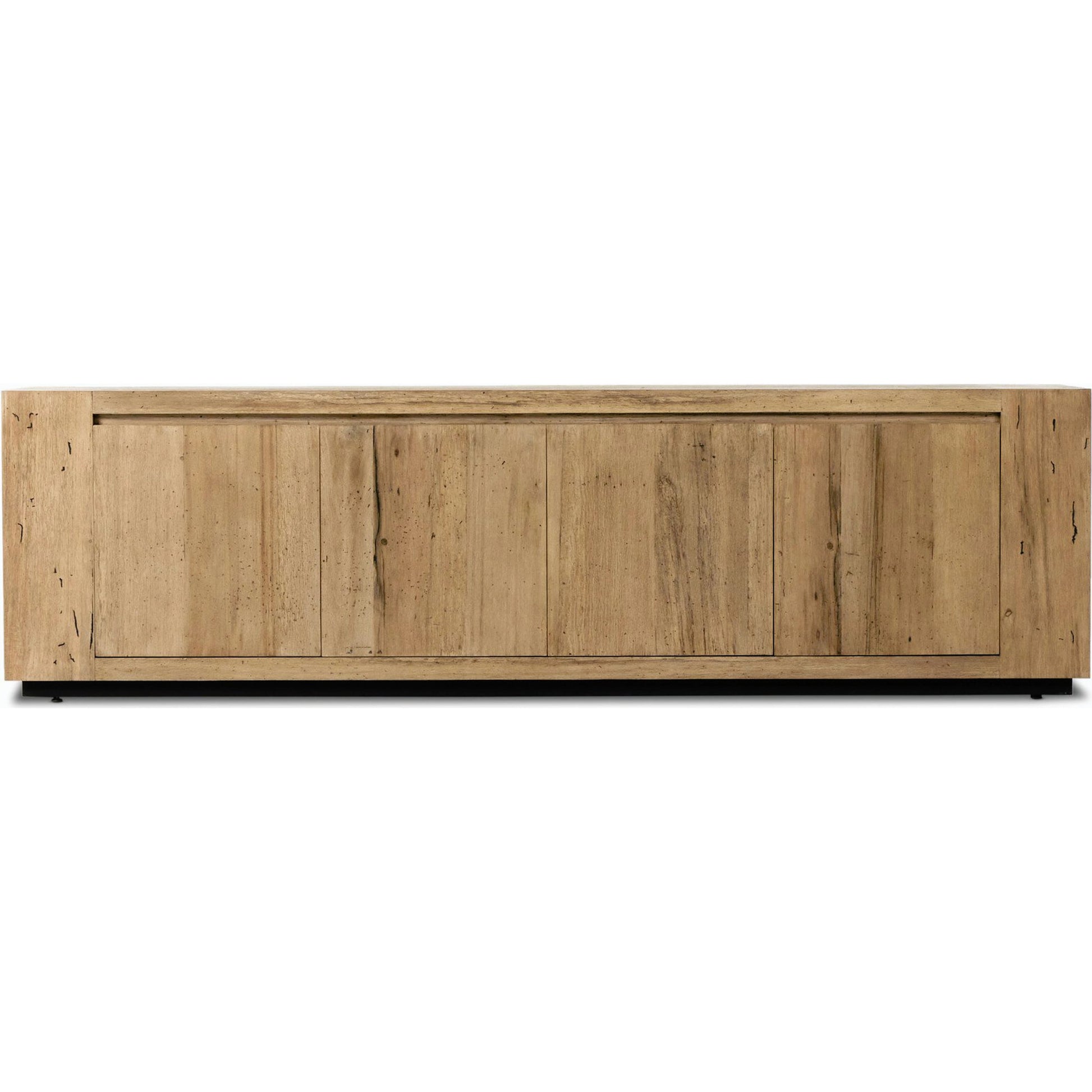 Abaso Media Console by Four Hands. Made from thick oak veneer in a modern style.
