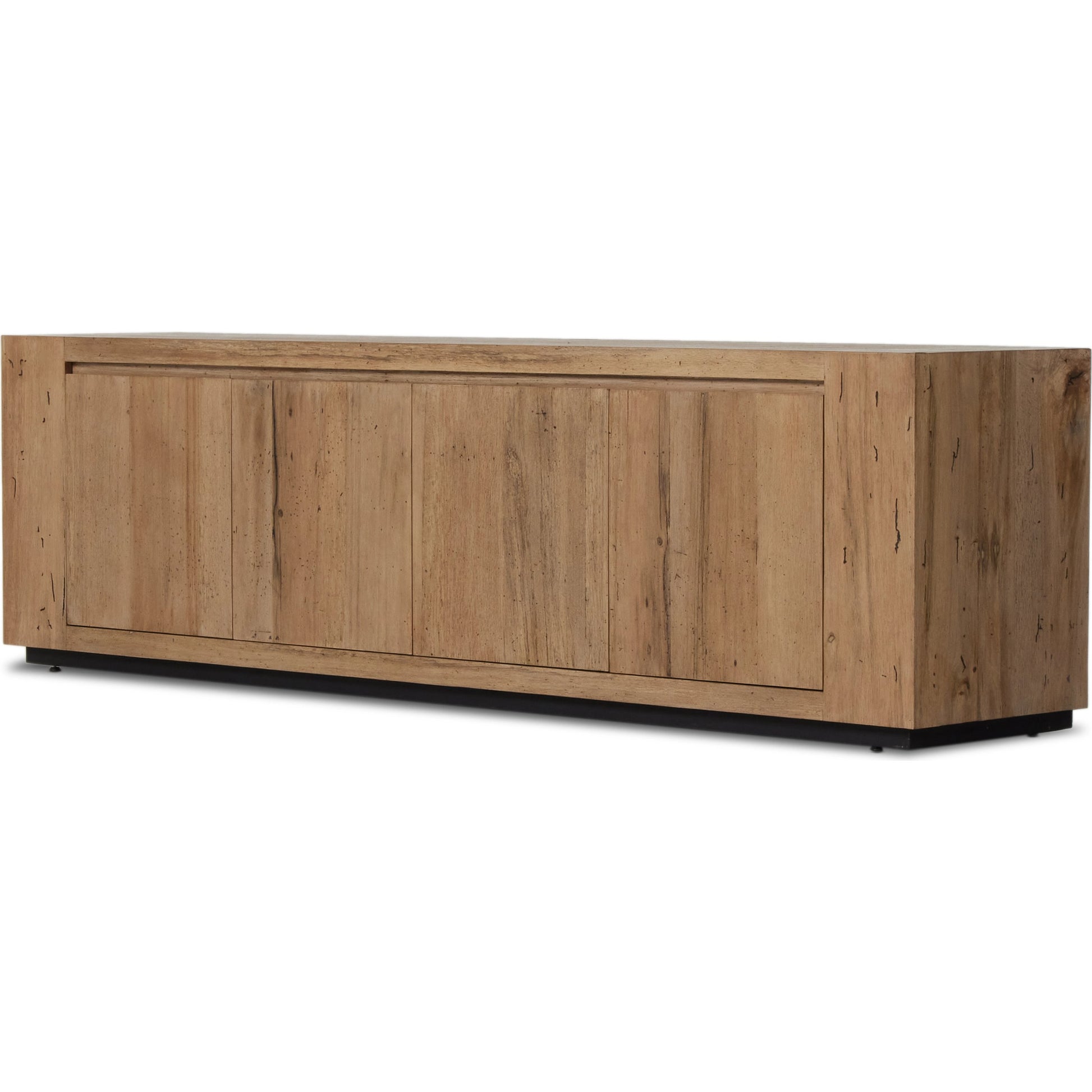 Abaso Media Console by Four Hands. Made from thick oak veneer in a modern style.