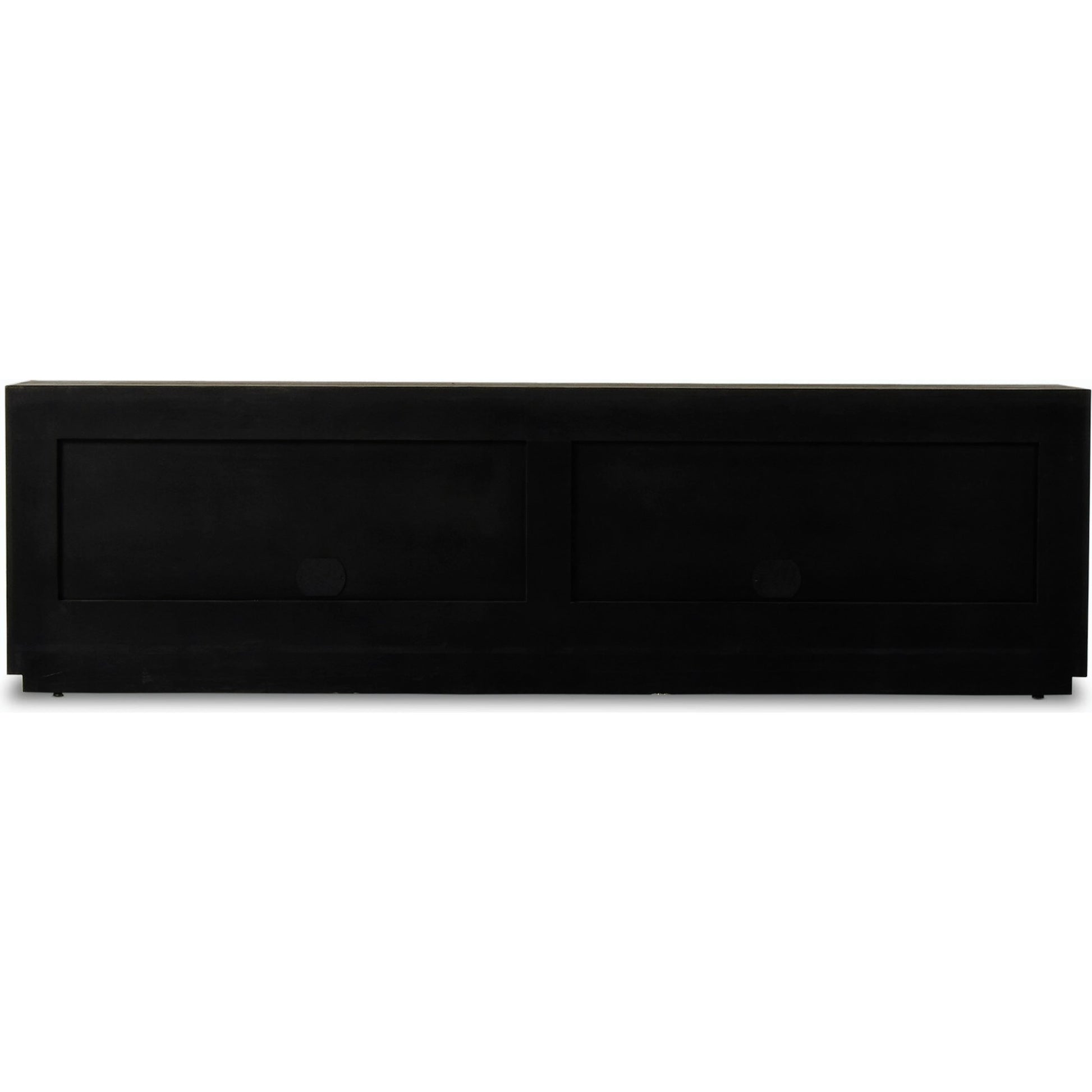 Abaso Media Console by Four Hands. Made from thick oak veneer in a modern style.