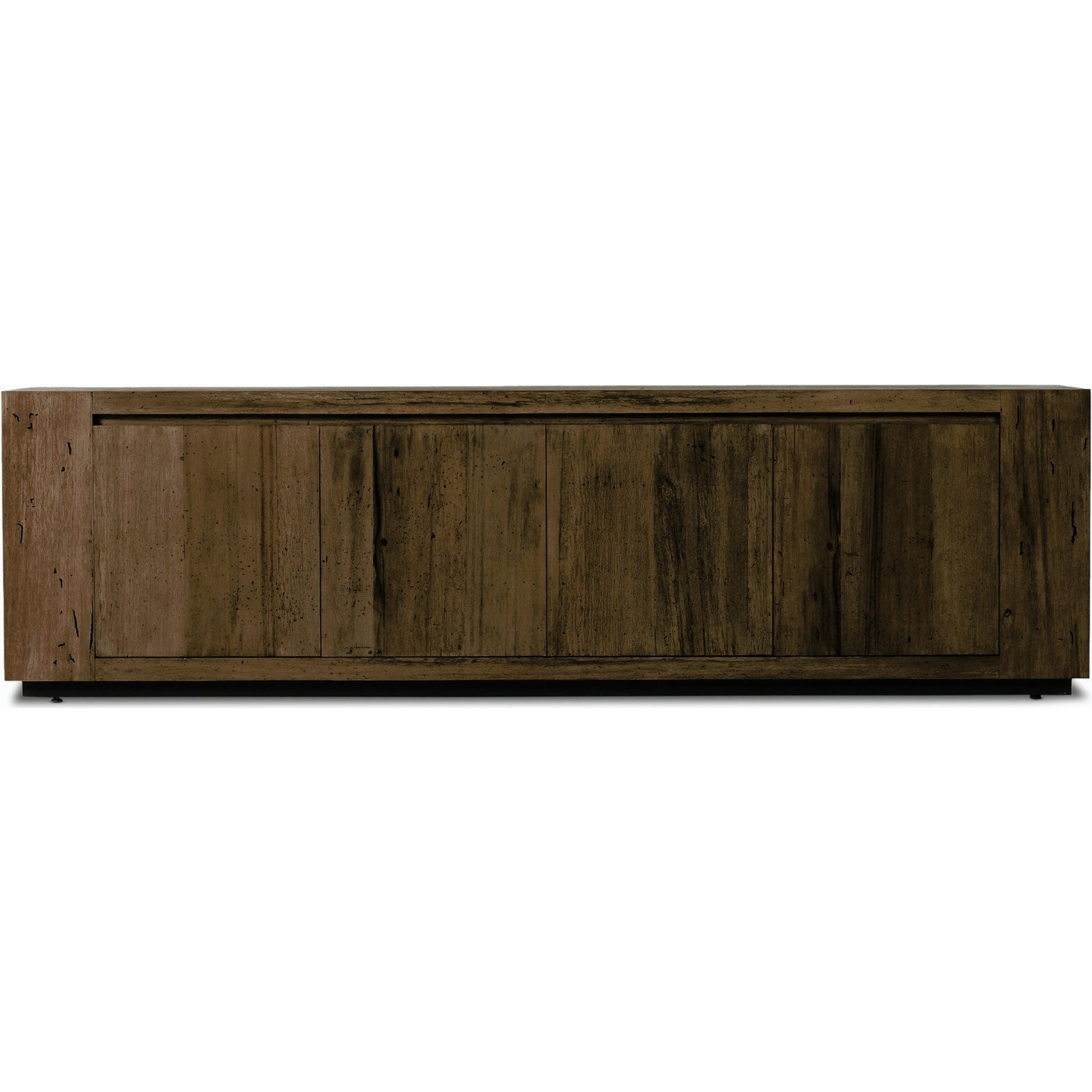 Abaso Media Console by Four Hands. Made from thick oak veneer in a modern style.