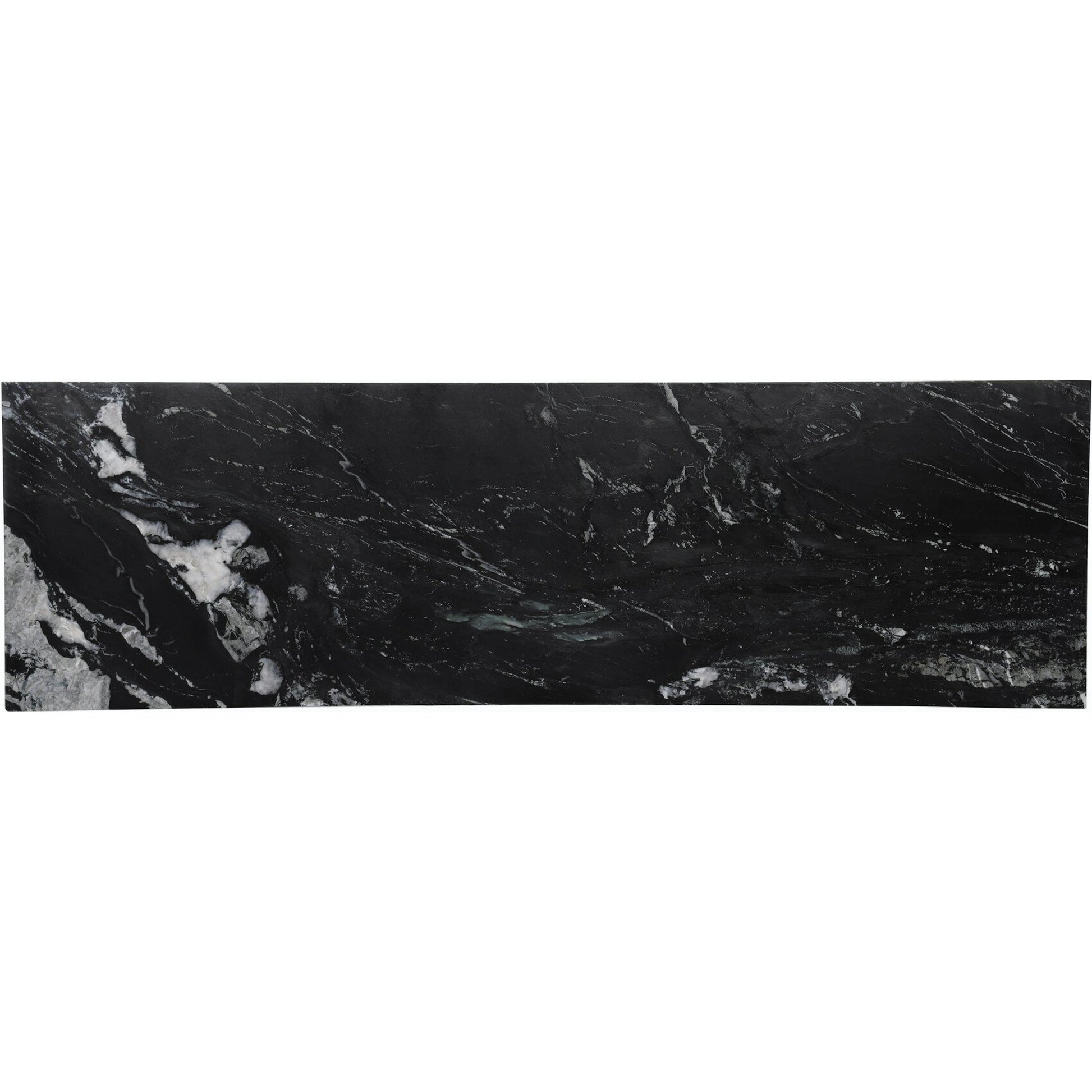 Terrell Large Console Table by Four Hands. Made from solid marble, aluminum, engineered hardwood in a modern style.