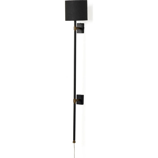 Maurice Sconce by Four Hands in matte black. Made from iron in a modern style.