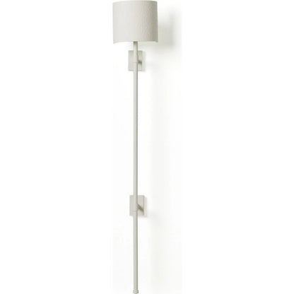 Maurice Sconce by Four Hands in matte white plaster, matte white iron. Made from iron in a unique style.
