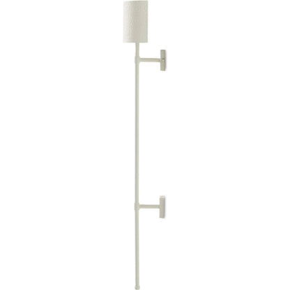 Maurice Sconce by Four Hands in matte white plaster, matte white iron. Made from iron in a unique style.