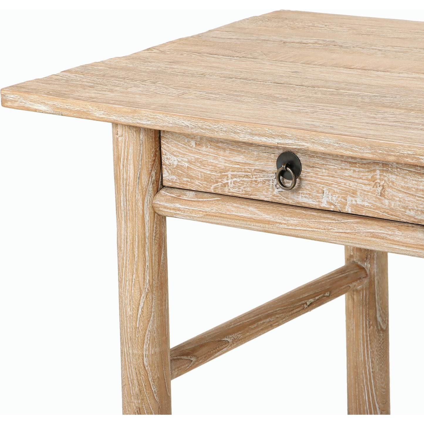 020 SI-2137335 | Closeup | Griffith Desk by Four Hands in whitewash. Made from unique in a modern style.