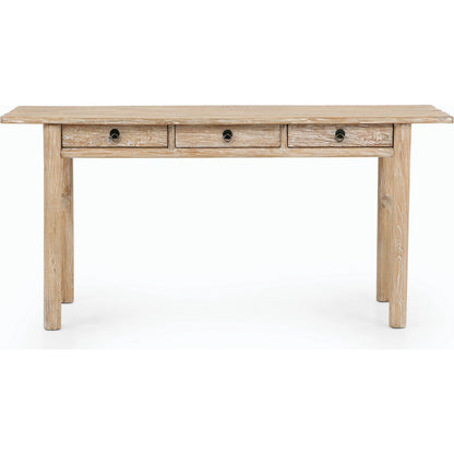 Griffith Desk by Four Hands in whitewash. Made from unique in a modern style.