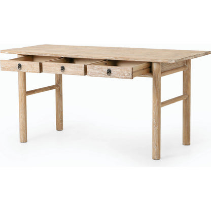 Griffith Desk by Four Hands in whitewash. Made from unique in a modern style.