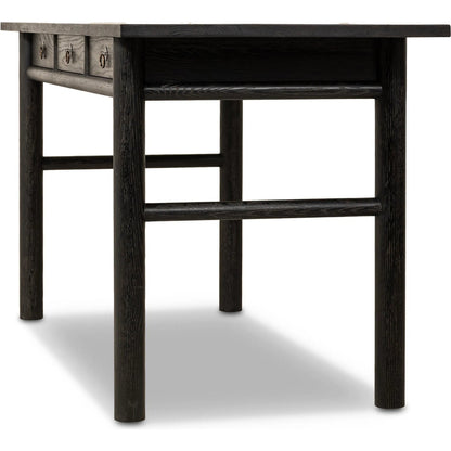 Griffith Desk by Four Hands in whitewash. Made from unique in a modern style.