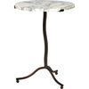 Veined White Marble, Antique Rust