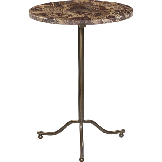 Sophie End Table by Four Hands. Made from solid marble, iron in a modern style.