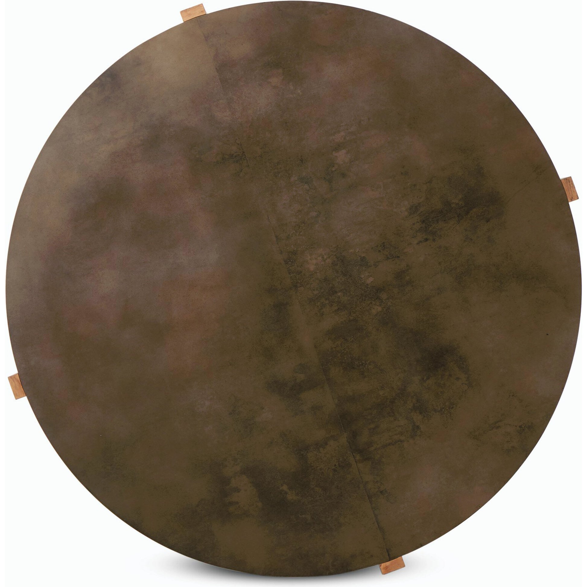 Bingham Large Coffee Table by Four Hands in distressed iron, rustic oak. Made from iron, thick oak veneer, engineered hardwood in a modern style.