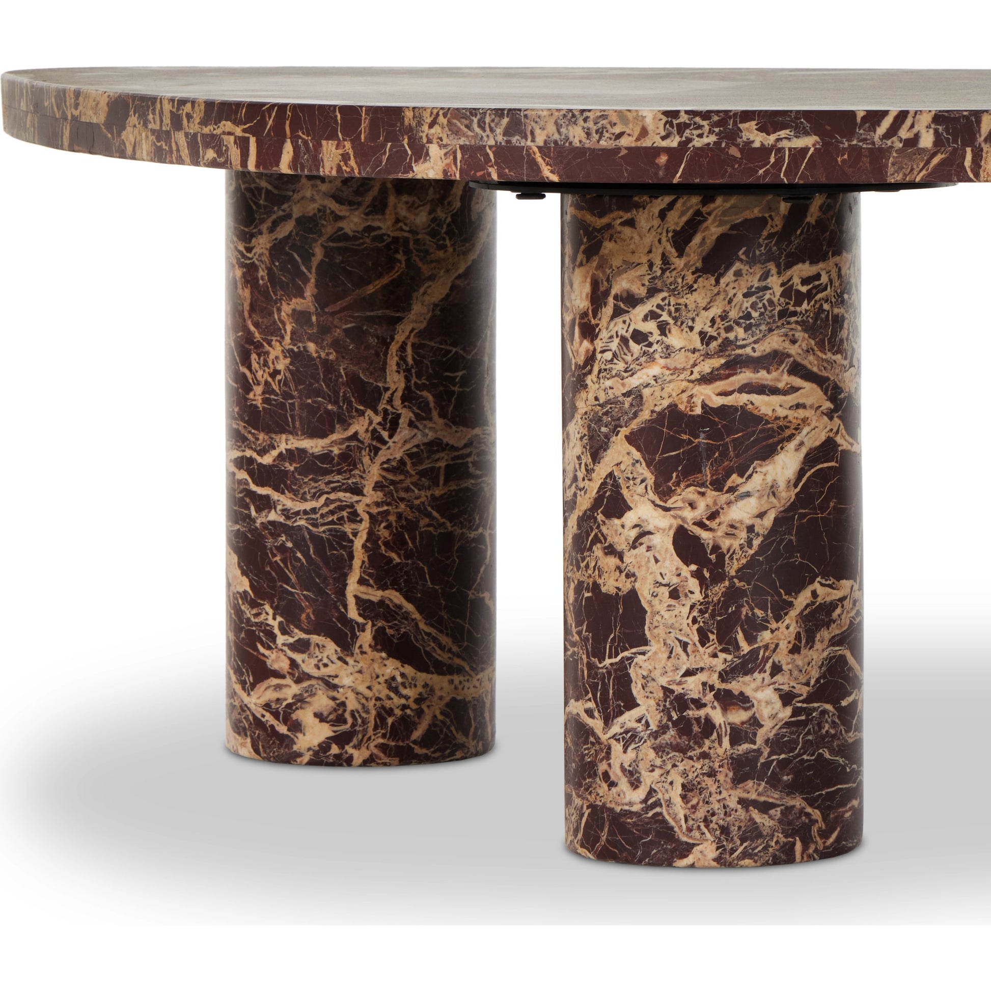 Zion Coffee Table by Four Hands. Made from solid marble, engineered hardwood in a modern style.
