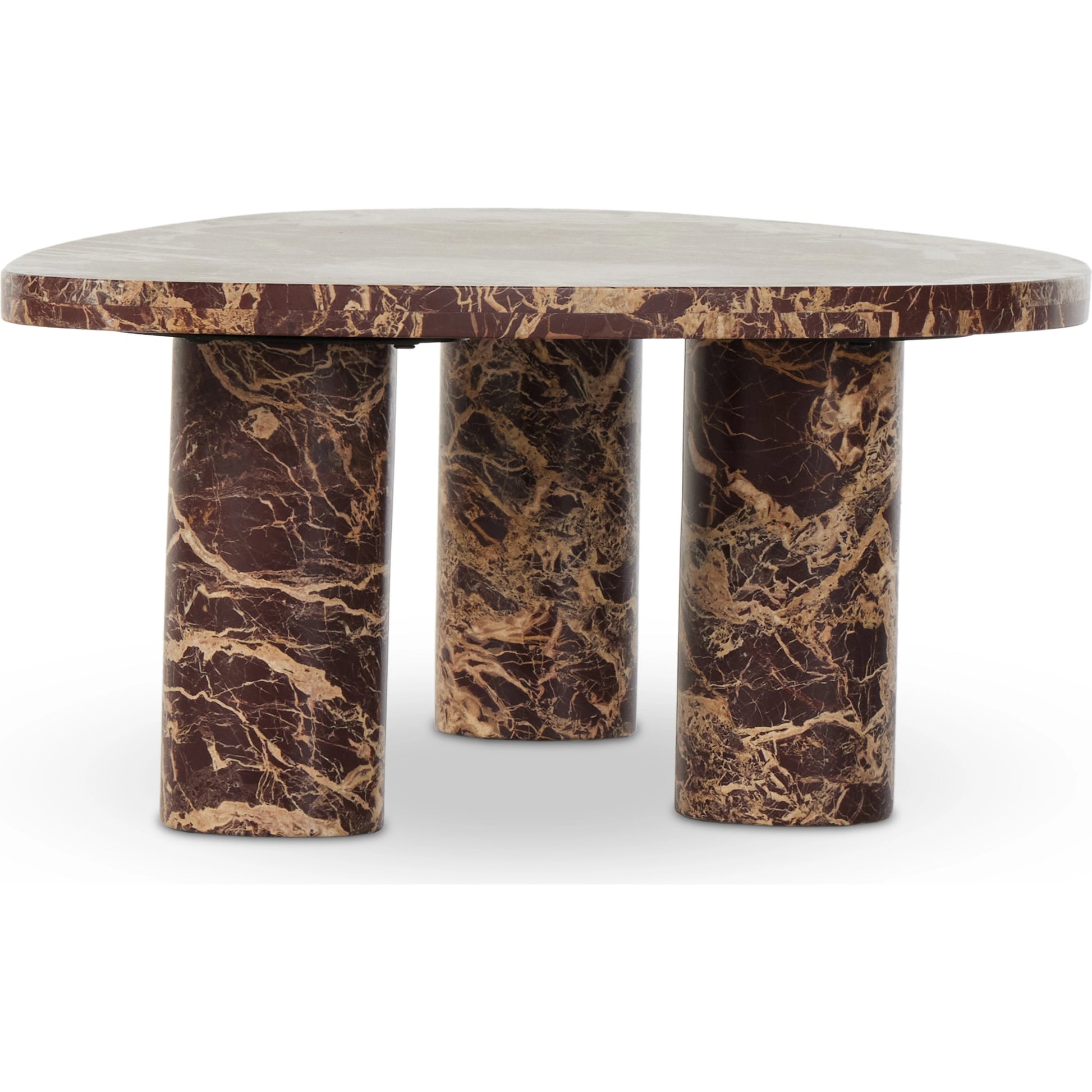 Zion Coffee Table by Four Hands. Made from solid marble, engineered hardwood in a modern style.