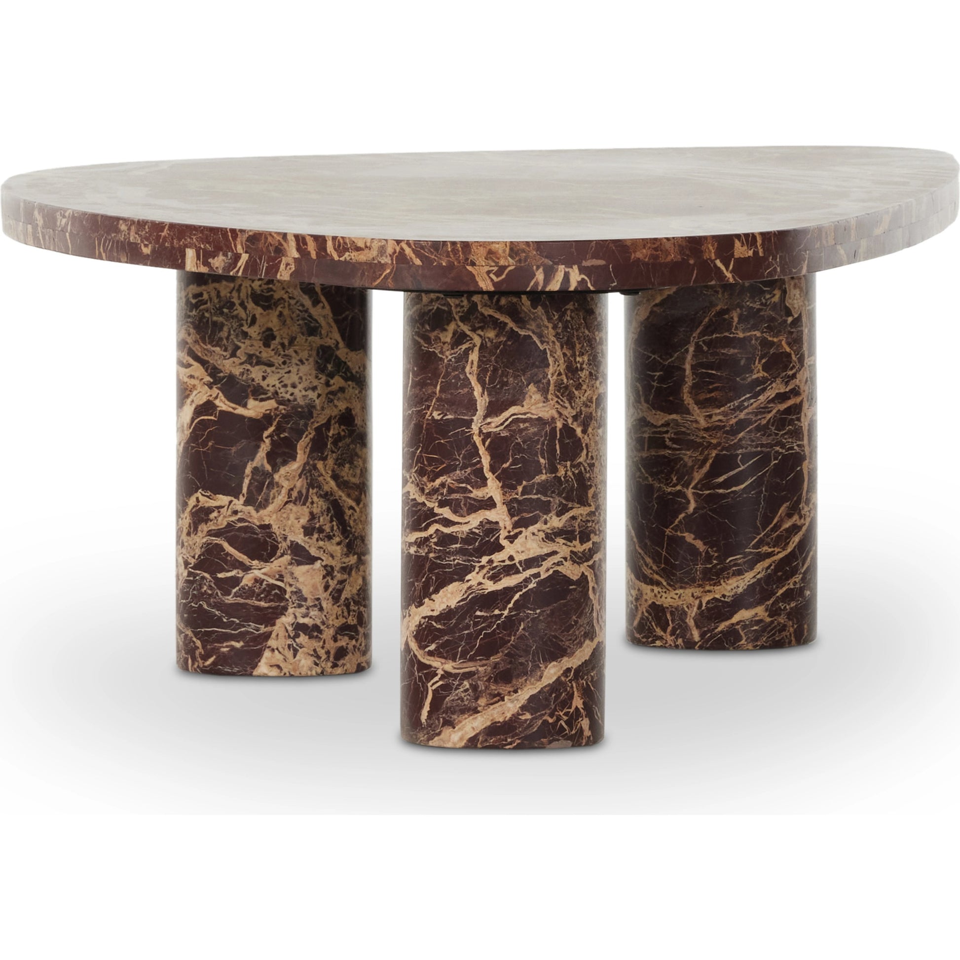 Zion Coffee Table by Four Hands. Made from solid marble, engineered hardwood in a modern style.