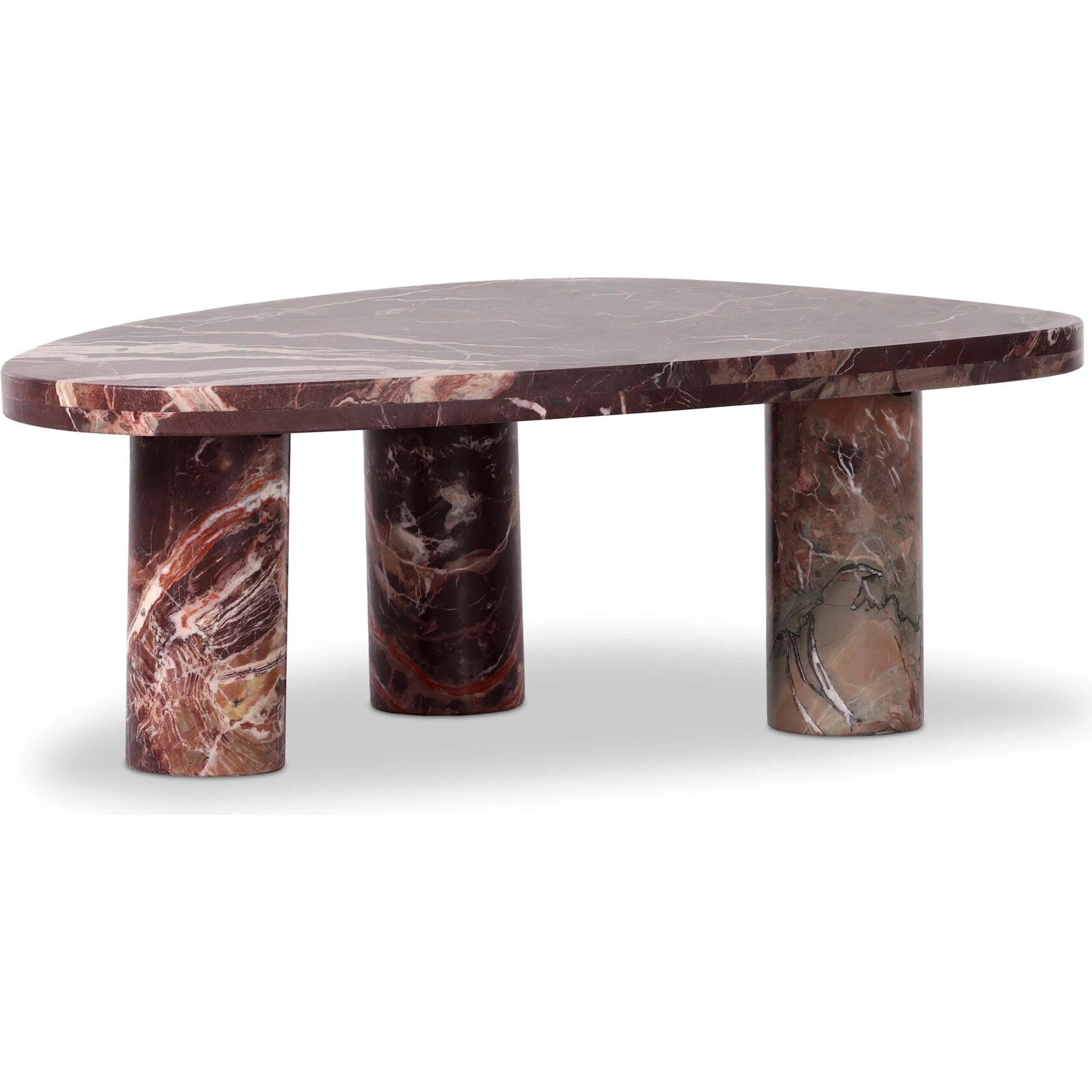 Zion Coffee Table by Four Hands. Made from solid marble, engineered hardwood in a modern style.